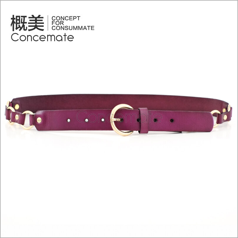 Candy color first layer of cowhide multicolour casual women's strap genuine leather all-match women's belt c761