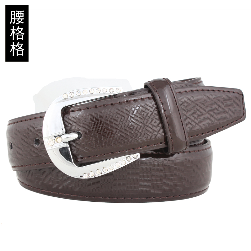 Candy color japanned leather belt printing leather female women's all-match belt fashionable casual belt female