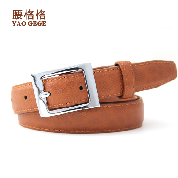 Candy color printing leather female belt women's all-match belt fashionable casual Women belt