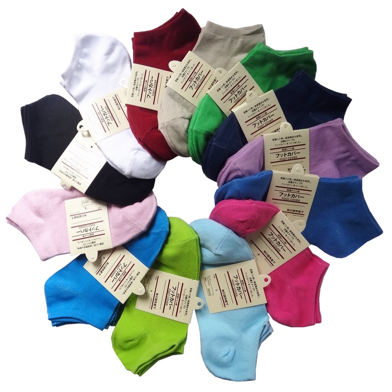 Candy solid-colored SOCKS SLIPPERS socks cotton socks S45 pad 100%Free shipping