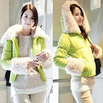 Cap sweet short design cotton-padded jacket wadded jacket outerwear 11905 free shipping