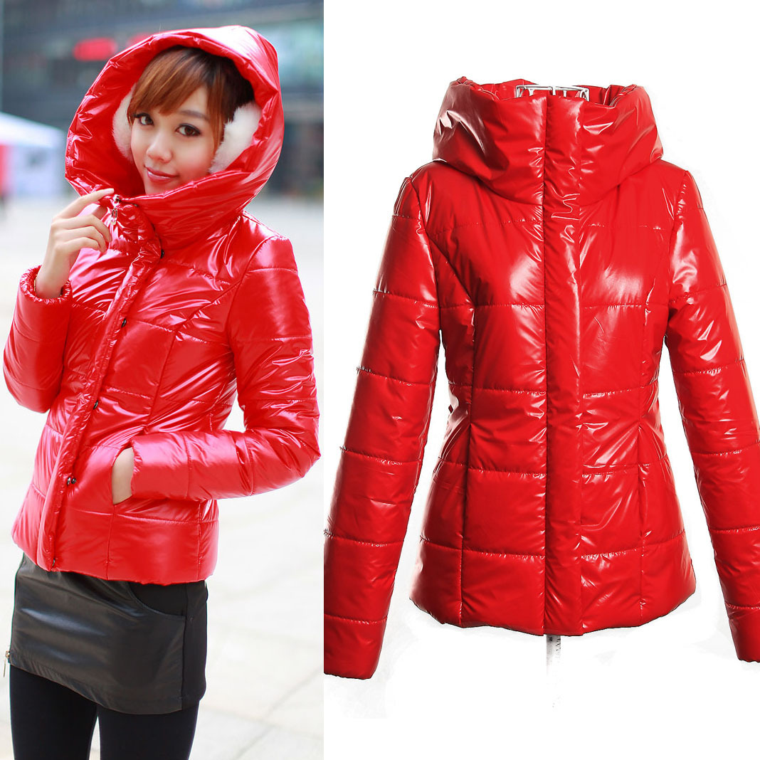 Cap thermal wadded jacket shiny cotton-padded jacket 11848 free shipping