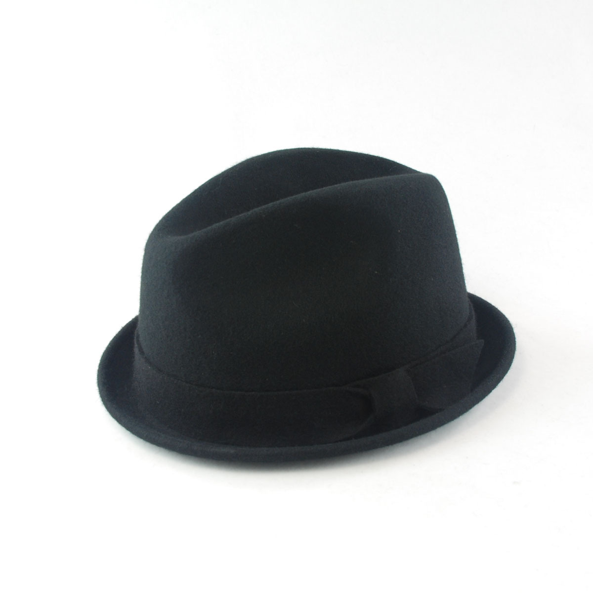Captale card pure wool black short billycan small fedoras