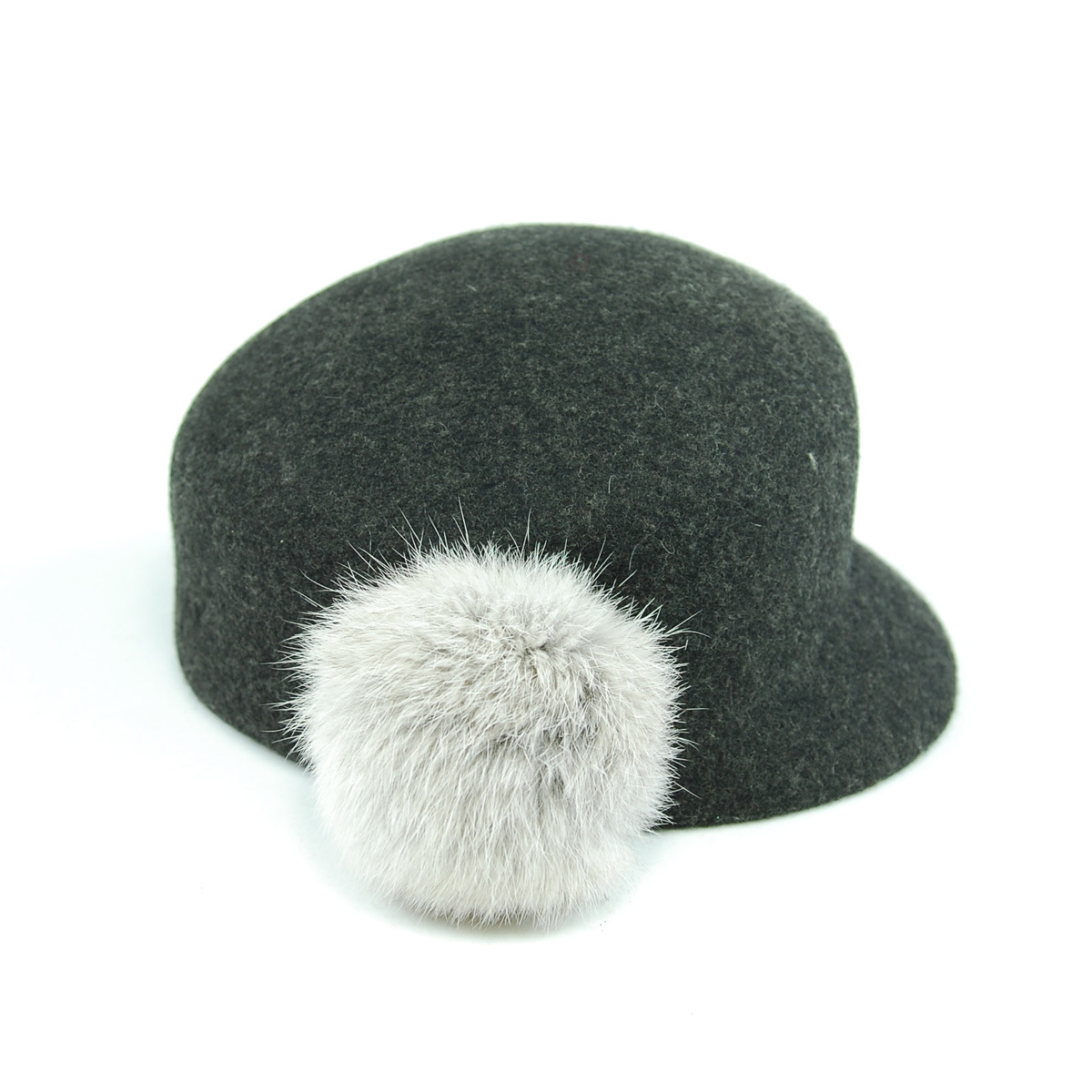 Captale pure woolen big rabbit fur ball vintage newsboy cap knight cap hat female winter