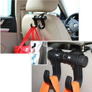 Car Seat Organizer Bag Hook Holder Convenient Double Auto Vehicle Hangers A1114