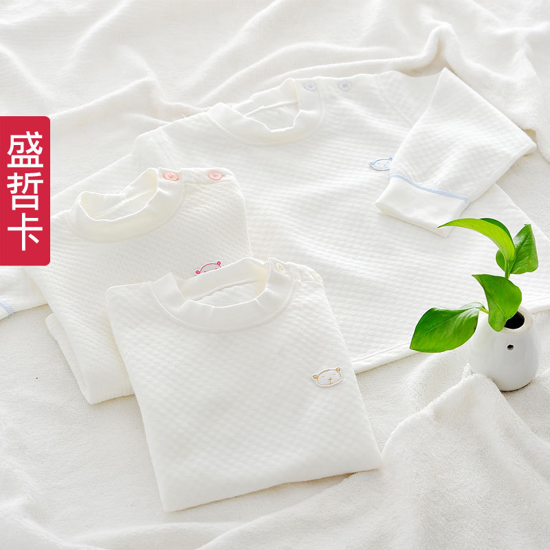 Card air layer thermal underwear baby clothes top baby autumn and winter n0908w