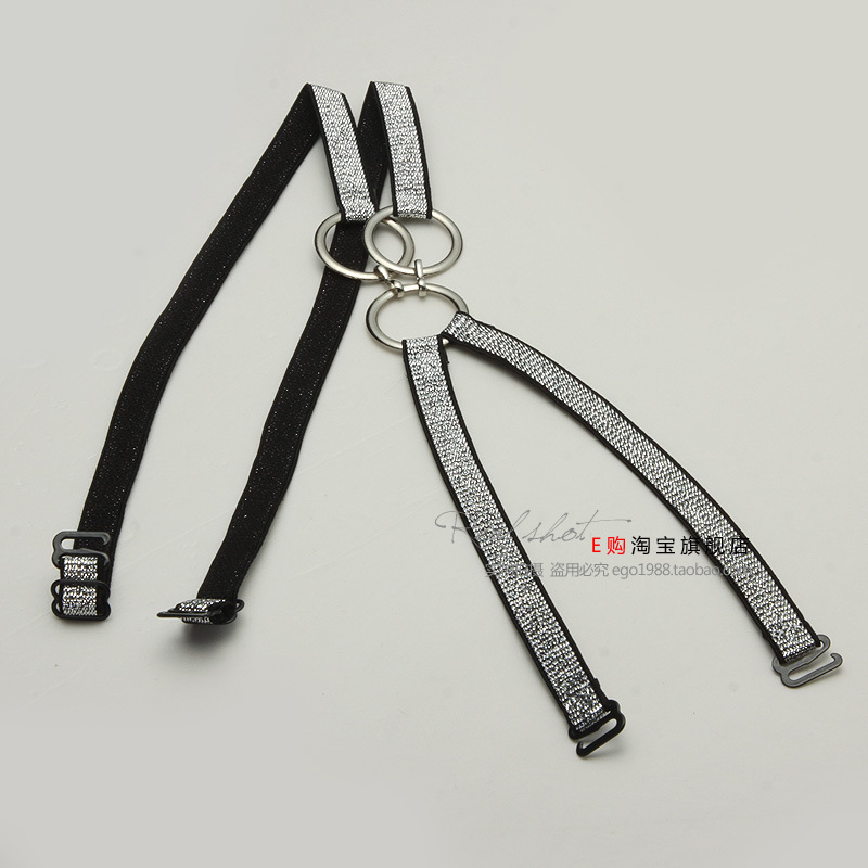 Card underwear trinuclear fashion buckle belt buckle shoulder strap pectoral girdle underwear shoulder strap invisible tape