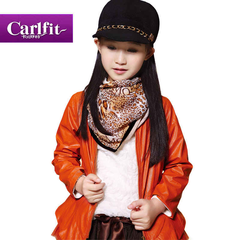 Carlfit children's clothing female child 2012 trench outerwear female child fashion outerwear