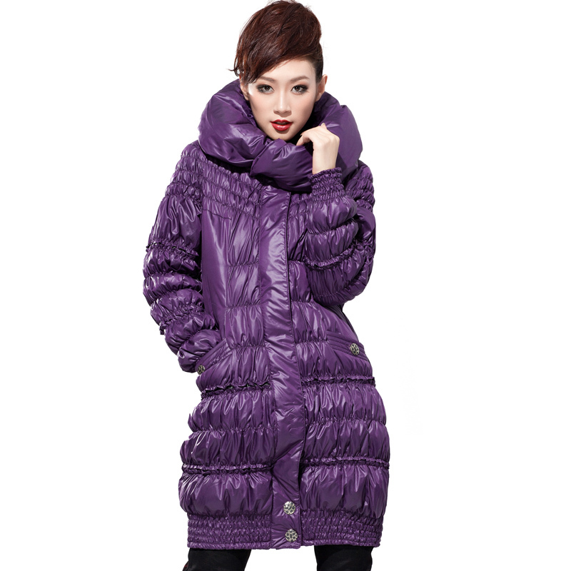 Carnival october legend of winter - white duck down thickening slim long design thermal down coat