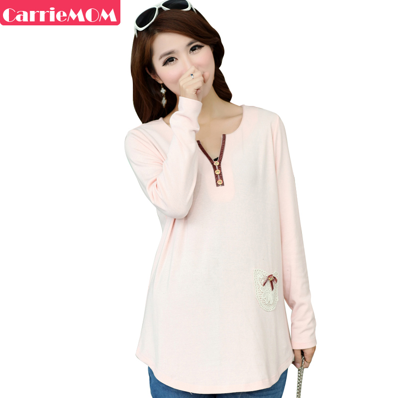 Carriemom  clothing  spring  top  basic shirt  shirt maternity clothing