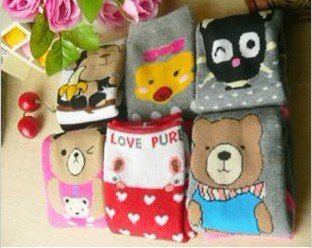 Carton lady Sock hot sale warm and soft free shipping