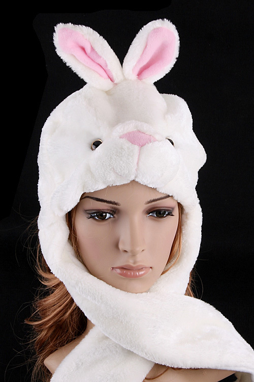 Cartoon hat adult plush animal hat rabbit hat new year gift