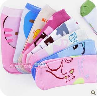 Cartoon Lovely Boat Socks Women Socks/Sports Socks Wholesale 12Pcs/lot Random Colors Free Shipping OW24
