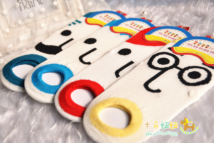 cartoon sock 100% lovers cotton sock slippers cotton socks