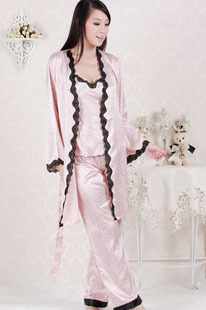 Casual elegant robe sleepwear set 1113003 free shipping