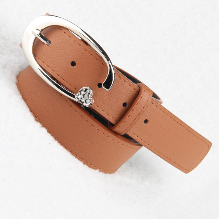 Casual strap genuine leather women's belt genuine leather strap Women fashion belt pin buckle