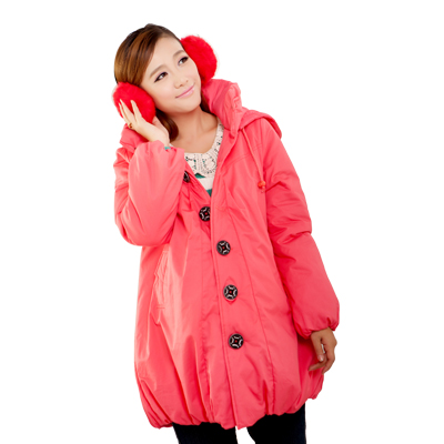 Cat maternity clothing winter outerwear maternity wadded jacket cotton-padded jacket plus size maternity cotton-padded jacket