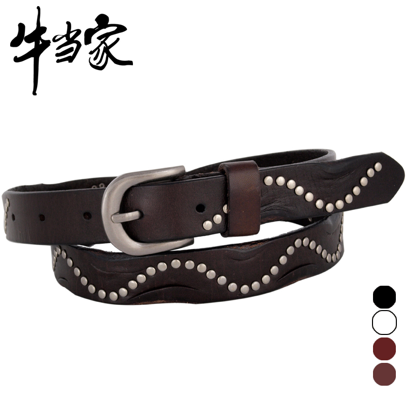 Cattle belt female all-match women's belt strap Women women's strap genuine leather np542