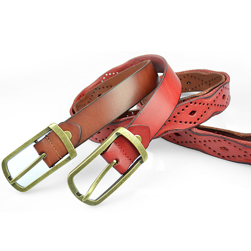 Cattle new arrival fashion genuine leather belt women's quality first layer of cowhide belt