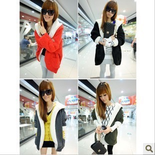 Cattle thickening thermal overcoat 2012 winter berber fleece outerwear female wadded jacket cotton-padded jacket long-sleeve
