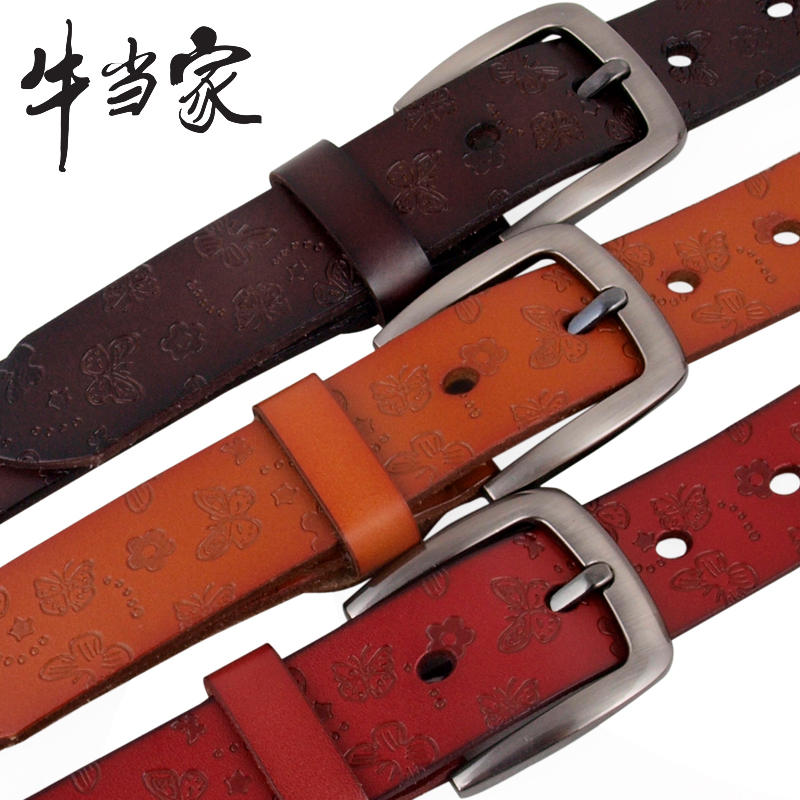 Cattle women's belt genuine leather belt female women's strap female fashion all-match cowhide belt female 266