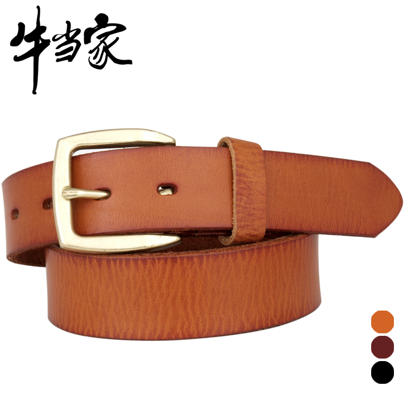Cattle women's belt genuine leather strap Women first layer of cowhide buckle belt pants belt female 231
