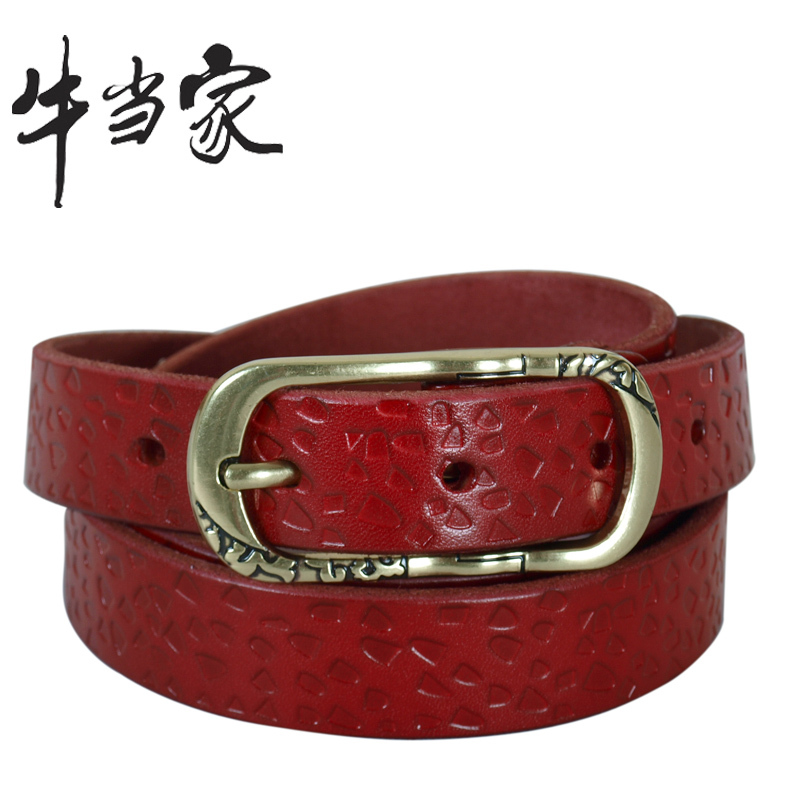 Cattle women's strap first layer of cowhide belt female genuine leather strap female genuine leather belt all-match np151