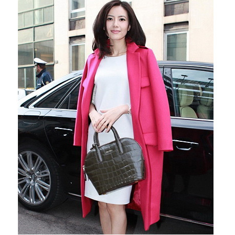 celebrity dresses 2013 Ladies elegant wool coat outerwear trench bandage !new!