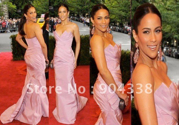 Celebrity Evening/Prom/Homecoming Dress Red carpet Sexy Customize Floor/Cathedral Length Celebrity Dresses