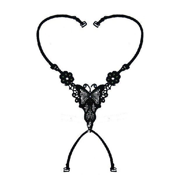 charm underwear baldric,ladies Gallus with butterfly,flower bra strap