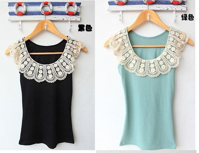 Cheap Jewelry  Luscious soft touch  vest cheap crochet tank top round neck summer/spring/autumn bottoming vest  B35