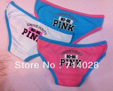cheap lingerie free shipping  Victornia pink Sexy Hiphuggers Women waist short pants  Love pink Panties female boxer underwear