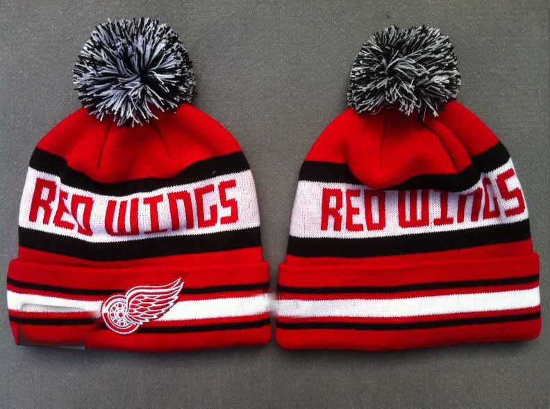 Cheap New Men's sports Beanie hats red wings top quality hot selling and freeshipping B012 !