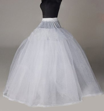 Cheap! Nylon Ball Gown Full Gown Long Slip White Wedding Petticoats Underskirts