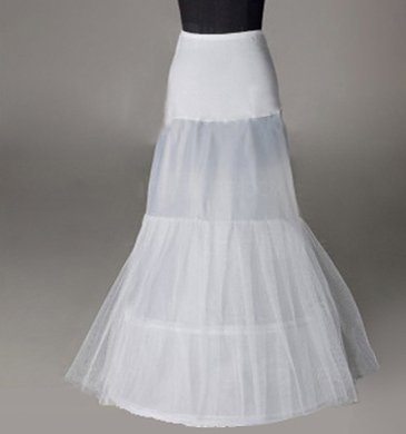 Cheap! Nylon Chapel 3 Tier Floor-length Slip long Wedding Petticoats Underskirts