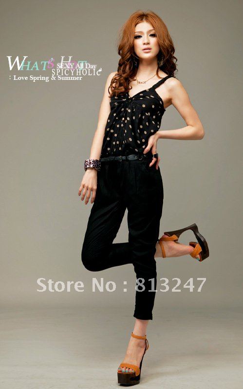 cheap shipping jumpsuit women Korean version sleeve one-piece pants jumpsuits
