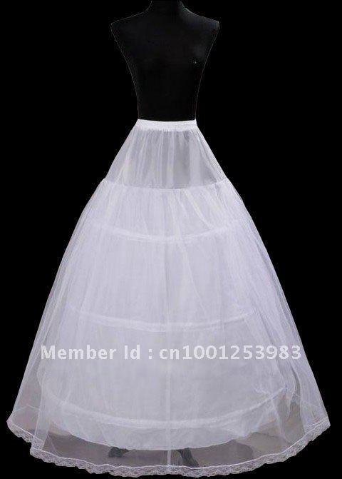 Cheapeat 3 Hoop Wedding Bridal Gown Dress Petticoat Underskirt Crinoline Wedding Accessories sweetheart
