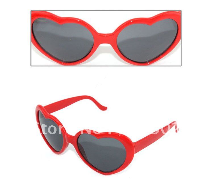 Cheapest quality peach heart sunglasses,  heart-shaped sun glasses for women, with 100% UV400 protection lens, Promotion gifts