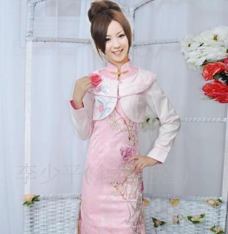 Cheongsam short jacket 7405 free shipping