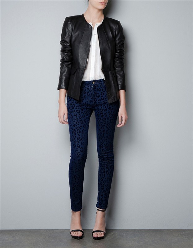 Cherry In The Eden, Free Shipping, fashion za o-neck zipper slim sheepskin elegant leather clothing outerwear