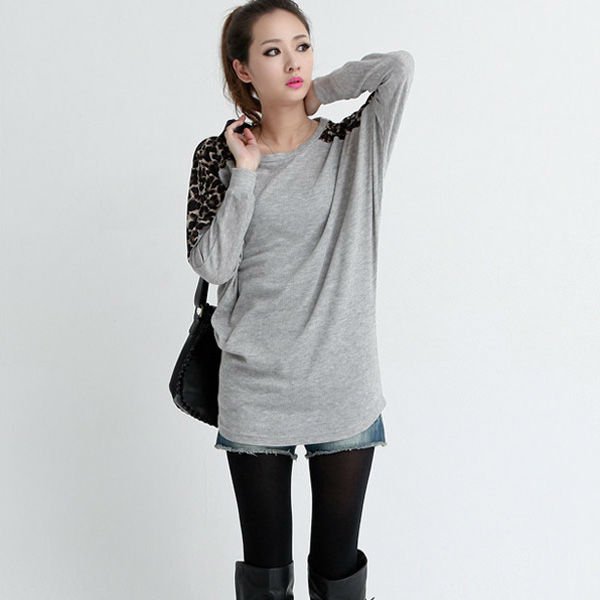 CHIC BATWING SLEEVE CREW NECK KNIT TOP S 1507