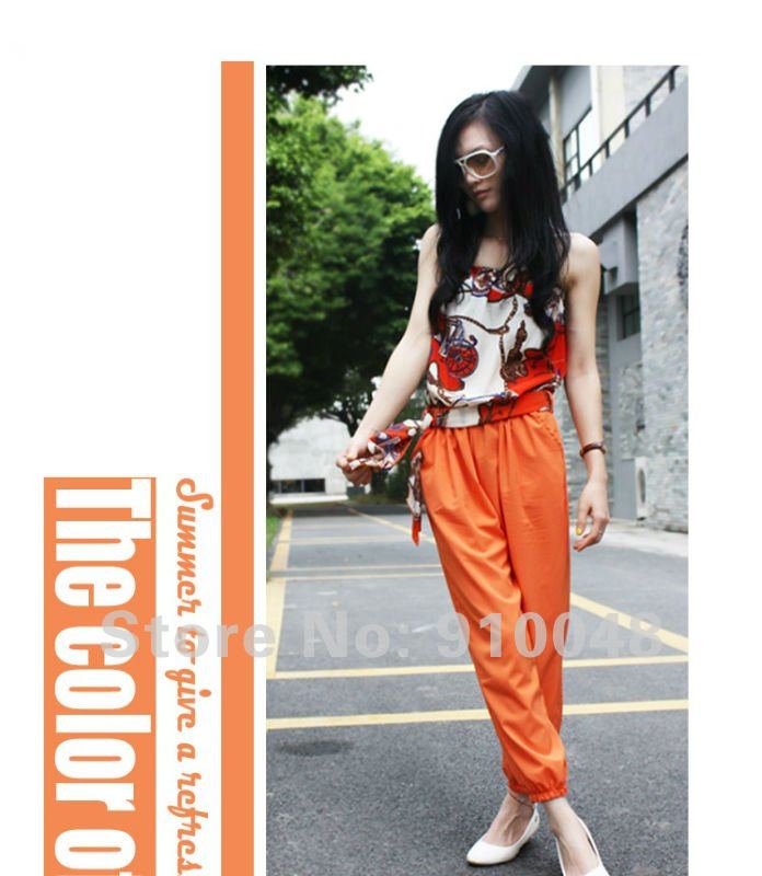 chiffon jumpsuit / sexy overall / joined bodies clothing / wholesale & retail / free shipping