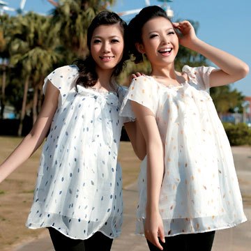 Chiffon maternity clothing summer maternity plus size top short-sleeve t-shirt cotton 2261