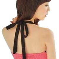 Chiffon three-dimensional large bow Halter tie back shoulder strap Bra strap