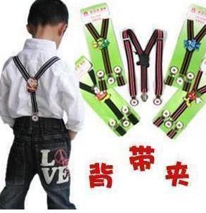 Child cartoon suspenders buckle suspenders clip bib pants clip trousers bib pants