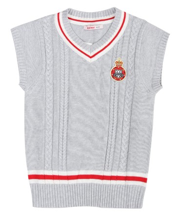 Child girl british style yarn vest 20932501