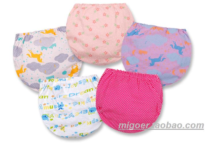 Child panties baby briefs paper, card bread pants 100% cotton fancy trigonometric panties