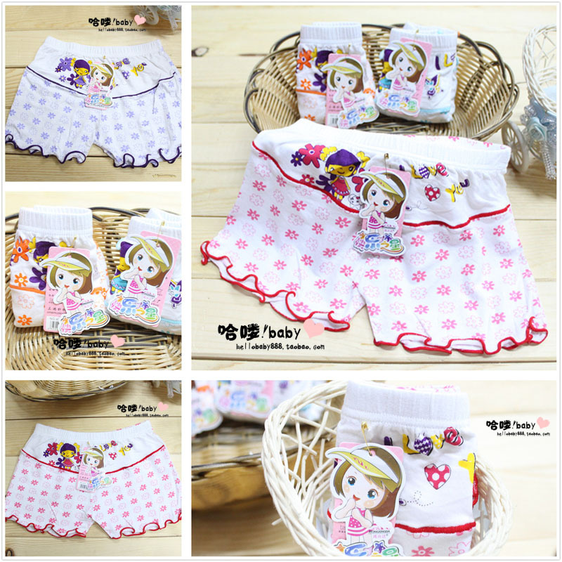 Child panties bamboo charcoal fiber cartoon little girl trunk baby shorts