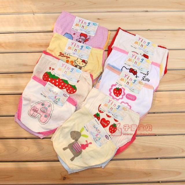 Child panties bread pants panties 100% cotton trigonometric panties female child panties shorts underwear