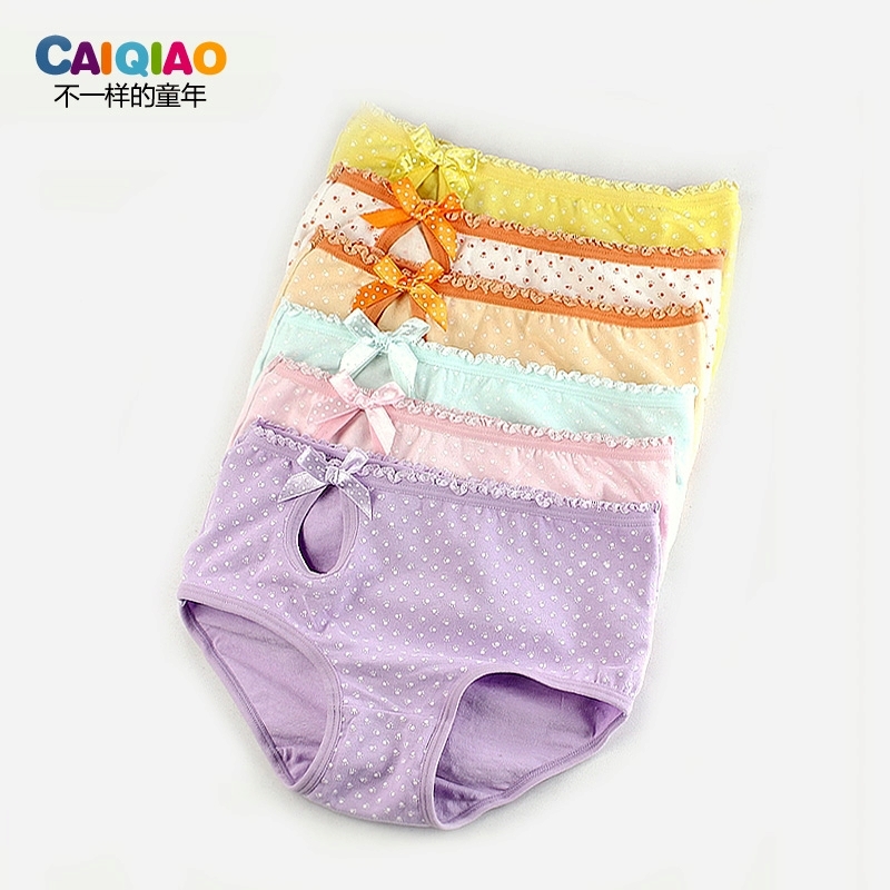 Child panties female 100% cotton female child panties baby triangle panties child panties clip pp